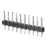 TE Connectivity AMPMODU MOD II Series Straight Through Hole 4 Contact Pin Header, 2.54 mm Pitch, 1 Row, Unshrouded 826936-4