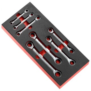 Facom 13-Piece Combination Ratchet Spanner Set 6 To 19 mm Foam MODM.64J7