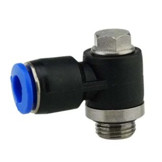 RS PRO Pneumatic Fitting Male 3/8 in R Threaded-to-Tube Push-in 10 mm Nickel Plated Brass 60°C 990 kPa 144-2642