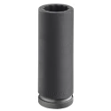Facom 22 mm 3/4 in Drive 12 Point Impact Socket, Chrome Molybdenum Steel, 85mm Length NKD.22L