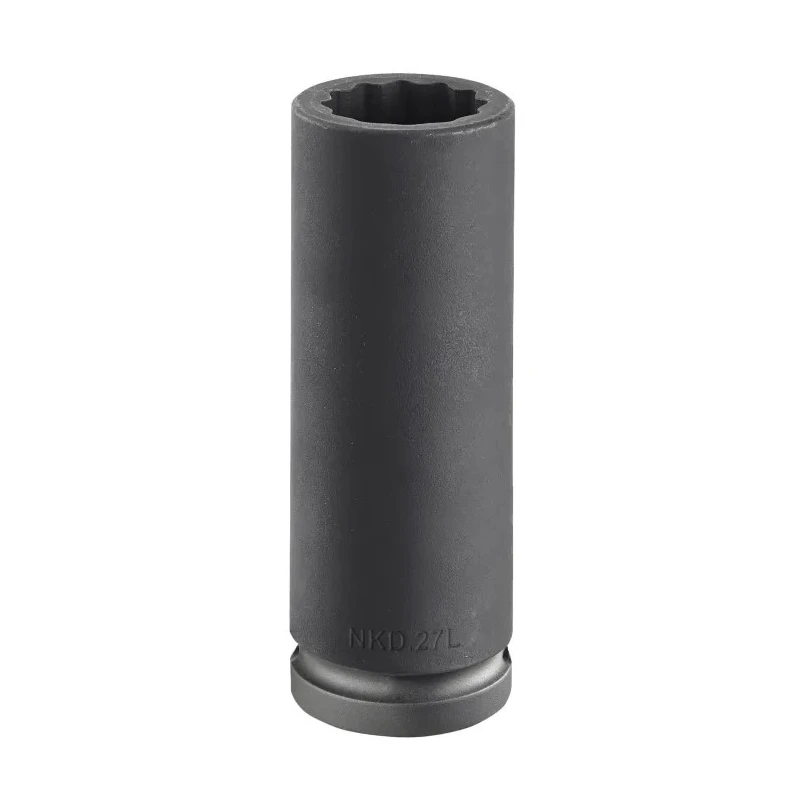 Facom 22 mm 3/4 in Drive 12 Point Impact Socket, Chrome Molybdenum Steel, 85mm Length NKD.22L