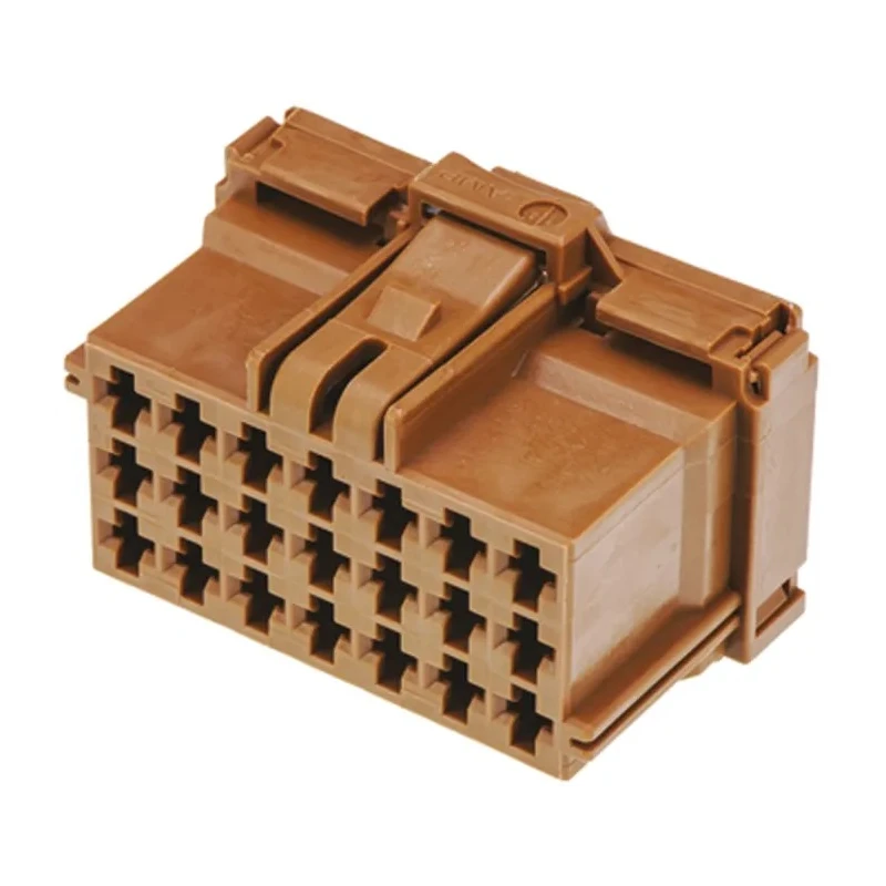 TE Connectivity AMP MCP 2.8 Female Automotive Connector 21 Way 3 Row 5.5 mm Pitch Straight Cable Mount 8-968975-1