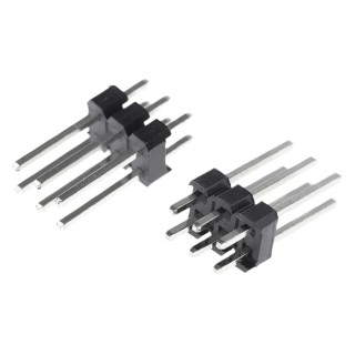 HARWIN M20 Series Straight Through Hole Pin Header 6 Contacts 2.54 mm Pitch 2 Row Unshrouded M20-9970346