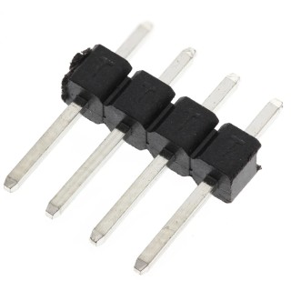 HARWIN M20 Series Straight Through Hole Pin Header 4 Contacts 2.54 mm Pitch 1 Row Unshrouded M20-9990446