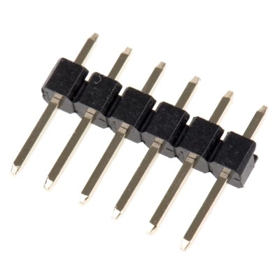 HARWIN M20 Series Straight Through Hole Pin Header, 6 Contacts, 2.54 mm Pitch, 1 Row, Unshrouded M20-9990645