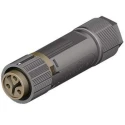 Wieland RST MINI Series Cable Mini Connector Female Screw 3-Pole 16A 120V 1-Way IP66 IP68 IP69 46.031.4550.4