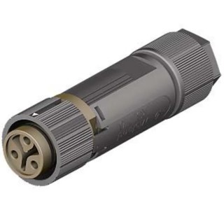 Wieland RST MINI Series Cable Mini Connector Female Screw 3-Pole 16A 120V 1-Way IP66 IP68 IP69 46.031.4550.4