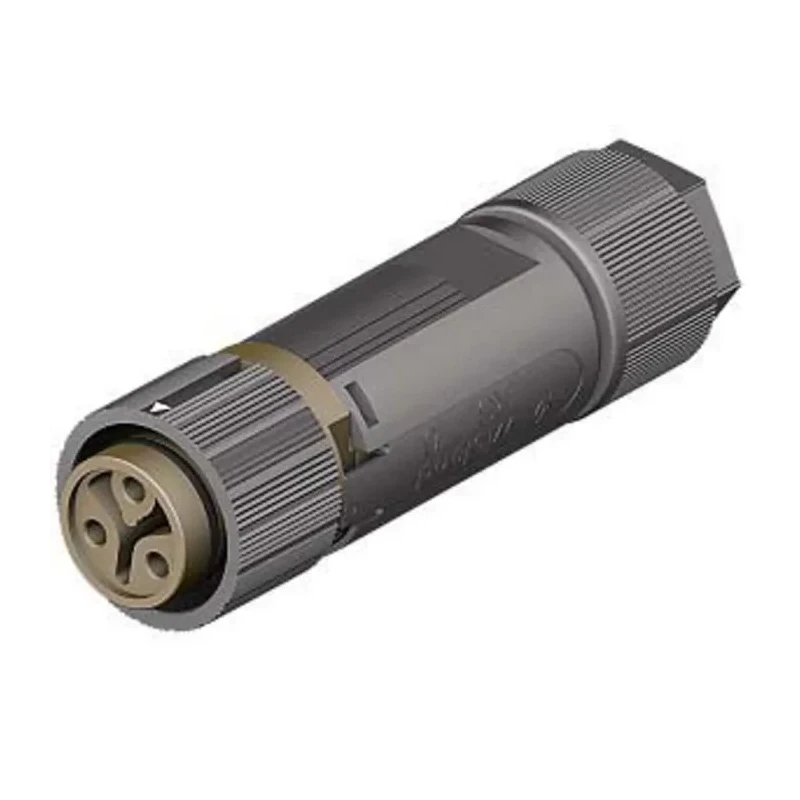 Wieland RST MINI Series Cable Mini Connector Female Screw 3-Pole 16A 120V 1-Way IP66 IP68 IP69 46.031.4550.4