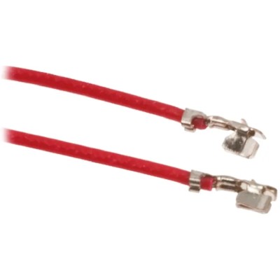 HARWIN Crimp Wire M40 Series 0.08mm² Cable, 300 mm Length, Red PVC Jacket M40-9060099