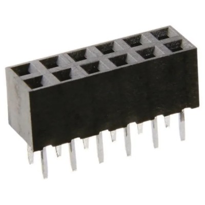 HARWIN M22 Series Straight Through Hole PCB Socket 6-Contact 2 Row 2 mm Pitch 500V 12A M22-7140342
