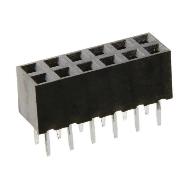 HARWIN M22 Series Straight Through Hole PCB Socket, 6-Contact, 2 Row, 2 mm Pitch, 500V, 12A, Liquid Crystal M22-7140342