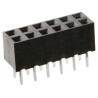 HARWIN M22 Series Straight Through Hole PCB Socket, 6-Contact, 2 Row, 2 mm Pitch, 500V, 12A, Liquid Crystal M22-7140342