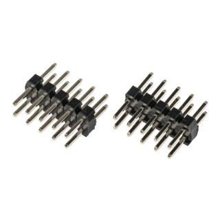 HARWIN 10 Contact Straight Through Hole Pin Header, 2 mm Pitch, 2 Row, Unshrouded M22-2020505