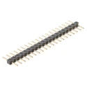 HARWIN M22 Series Straight Through Hole Pin Header 20 Contacts 2 mm Pitch 1 Row Unshrouded M22-2012005