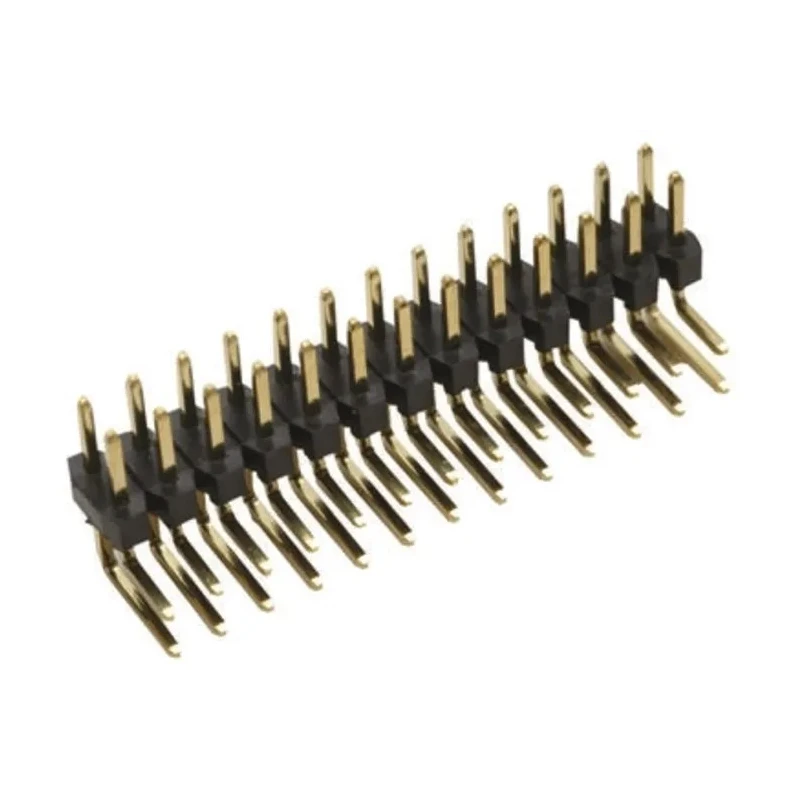 HARWIN M22 Series Right Angle Through Hole Pin Header 40 Contacts 2 mm Pitch 2 Row Unshrouded M22-2042005