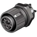 Wieland RST MINI Series Panel Mount Mini Connector Female Screw, 5-Pole, 16A, 400V, IP66, IP68, IP69 46.051.5053.1