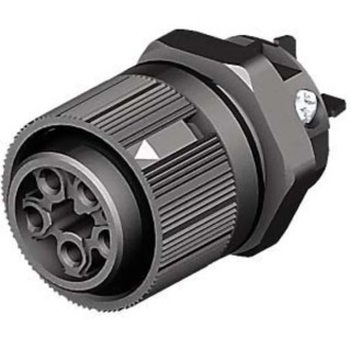 Wieland RST MINI Series Panel Mount Mini Connector Female Screw, 5-Pole, 16A, 400V, IP66, IP68, IP69 46.051.5053.1