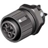 Wieland RST MINI Series Panel Mount Mini Connector Female Screw, 5-Pole, 16A, 400V, IP66, IP68, IP69 46.051.5053.1