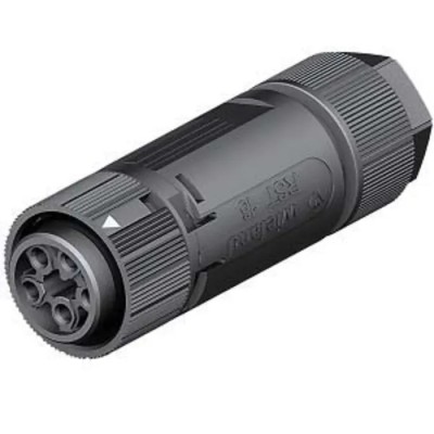 Wieland RST MINI Series Cable Mini Connector Female Screw 5-Pole 16A 400V 1-Way IP68 IP69 IP66 46.051.4553.1