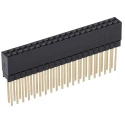 HARWIN M20 Series Straight Through Hole PCB Socket 40-Contact 2 Row 2.54 mm Pitch Solder M20-6102045