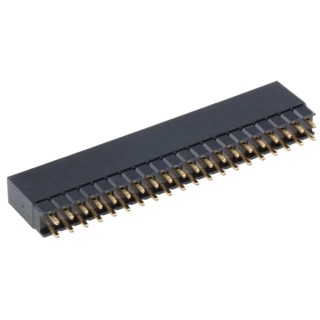 HARWIN M20 Series Straight Through Hole 40-Contact 2 Row 2.54 mm Pitch PCB Socket M20-6112045