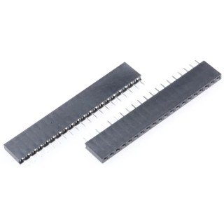 HARWIN PCB Socket 20-Contact, 1 Row, 2.54 mm Pitch Through Hole Solder Nylon Housing M20-7822046