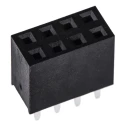 HARWIN M20 Series 8-Contact 2 Row 2.54 mm Pitch Straight Through Hole PCB Socket M20-7830446