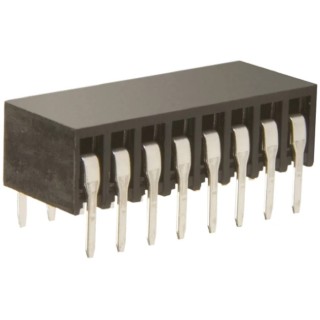 HARWIN M20 Series Right Angle Through Hole PCB Socket 16-Contact 2 Row 2.54 mm Pitch M20-7880846