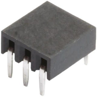HARWIN M20 Series Right Angle Through Hole PCB Socket 3-Contact 1 Row 2.54 mm Pitch Solder M20-7890346