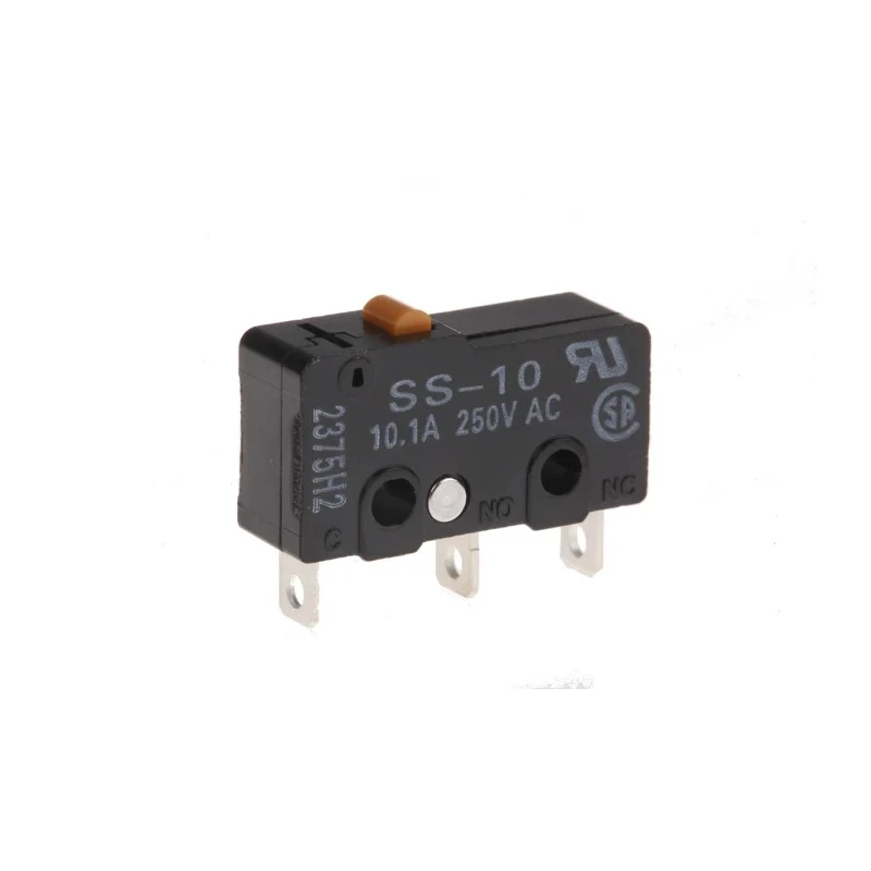 Omron Pin Plunger Micro Switch, Solder Terminal, 10.1A, 250V AC, 30V DC, SPDT, IP40 SS-10