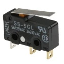 Omron Subminiature Hinge Lever Micro Switch SPDT 5A 250V AC Solder Terminal SS-5GL