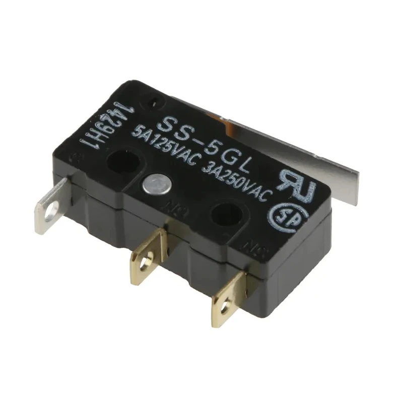 Omron Subminiature Hinge Lever Micro Switch SPDT 5A 250V AC Solder Terminal SS-5GL