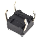 TE Connectivity Tactile Switch SPST 50mA 24V DC Plunger 0.9 mm Actuator Length Through Hole B3F-1005