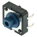 Omron Blue Tactile Switch Plunger 3 mm SPST 50mA 24 V dc Through Hole B3F-5050