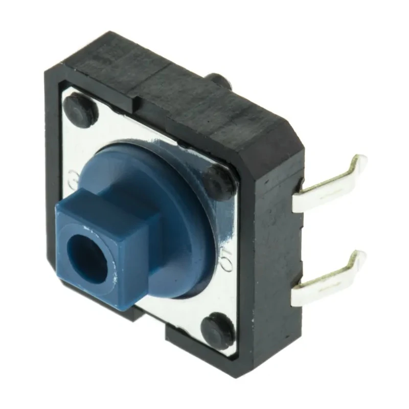 Omron Blue Tactile Switch Plunger 3 mm SPST 50mA 24 V dc Through Hole B3F-5050