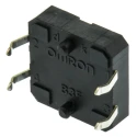 Omron Blue Tactile Switch Plunger 3 mm SPST 50mA 24 V dc Through Hole B3F-5050