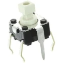 Omron Tactile Switch Plunger 3.9 mm SPST 50mA 24 V dc Through Hole B3F-1056
