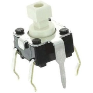 Omron Tactile Switch Plunger 3.9 mm SPST 50mA 24 V dc Through Hole B3F-1056