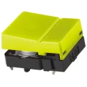 Omron Yellow Tactile Switch Button 6.8 mm SPST 50mA 24 V dc Through Hole B3J-1300
