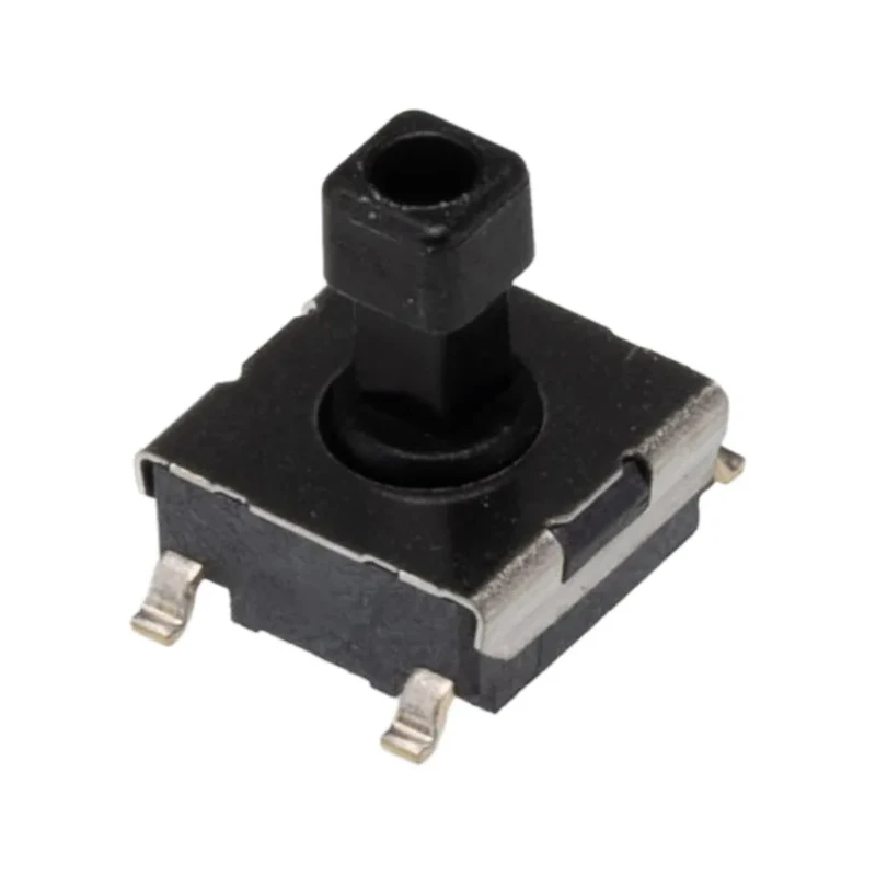 Omron Tactile Switch Plunger, 4.7 mm Actuator Length, SPST Contact Configuration, 50mA Current, 250 V AC, 24 V DC B3FS-1050