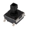 Omron Tactile Switch Plunger, 4.7 mm Actuator Length, SPST Contact Configuration, 50mA Current, 250 V AC, 24 V DC B3FS-1050