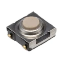 Omron IP67 Ivory Tactile Switch Button 1.1 mm SPST 50mA 24 V dc Through Hole B3SN-3012