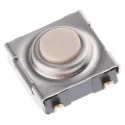 Omron IP67 Ivory Tactile Switch Button 1.1mm SPST 50mA 24V DC Surface Mount B3SN-3012P