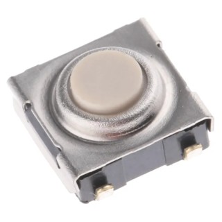 Omron IP67 Ivory Tactile Switch Button 1.1mm SPST 50mA 24V DC Surface Mount B3SN-3012P