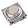 Omron IP67 Ivory Tactile Switch Button 1.1mm SPST 50mA 24V DC Surface Mount B3SN-3012P