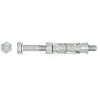 RawlPlug Carbon Steel Expanding Mechanical Shield Masonry Anchor M10 x 140 mm Zinc Plated R-RBL-M10/75W