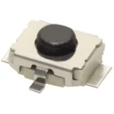 Omron Black Tactile Switch Button SPST 50mA 12 V dc Surface Mount, Actuator 0.4 mm B3U-1100P