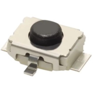 Omron Black Tactile Switch Button SPST 50mA 12 V dc Surface Mount, Actuator 0.4 mm B3U-1100P