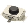 Omron Black Tactile Switch Button SPST 50mA 12 V dc Surface Mount, Actuator 0.4 mm B3U-1100P