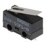 Omron Aratas Hinge Lever Micro Switch, Solder Terminal, 100mA Current, 125 V AC, 30 V DC, SPDT Contact D2F-01FL-D